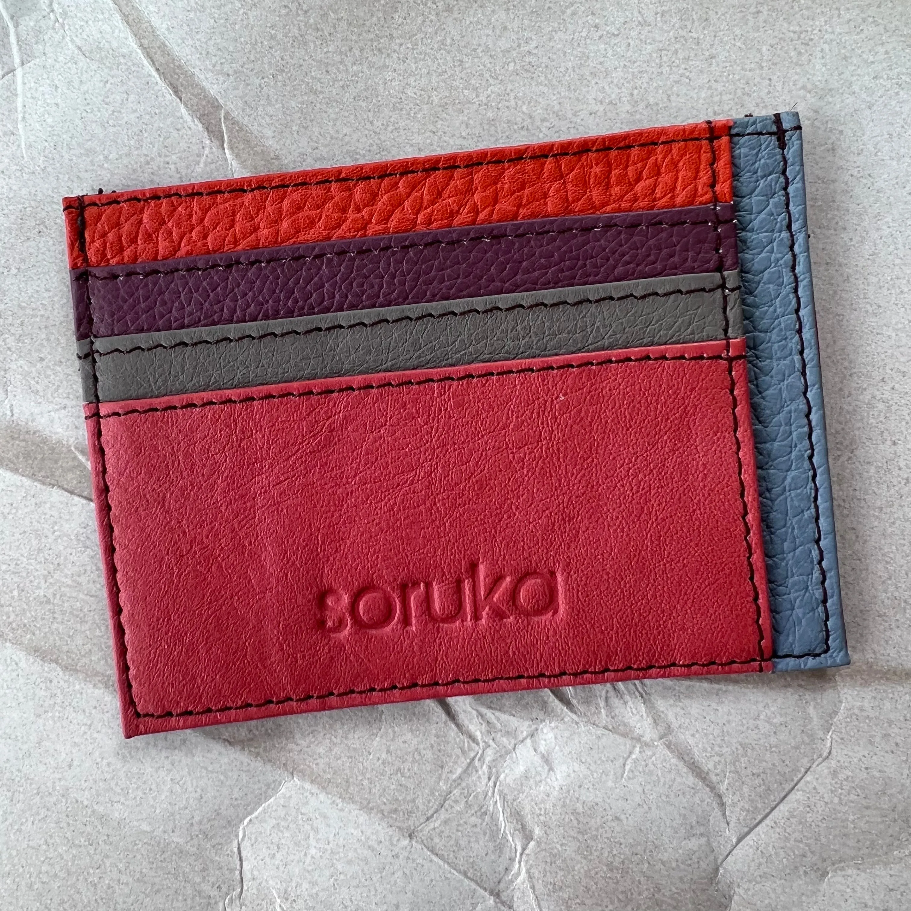 Soruka - Brook Card Slot Wallet, Coral