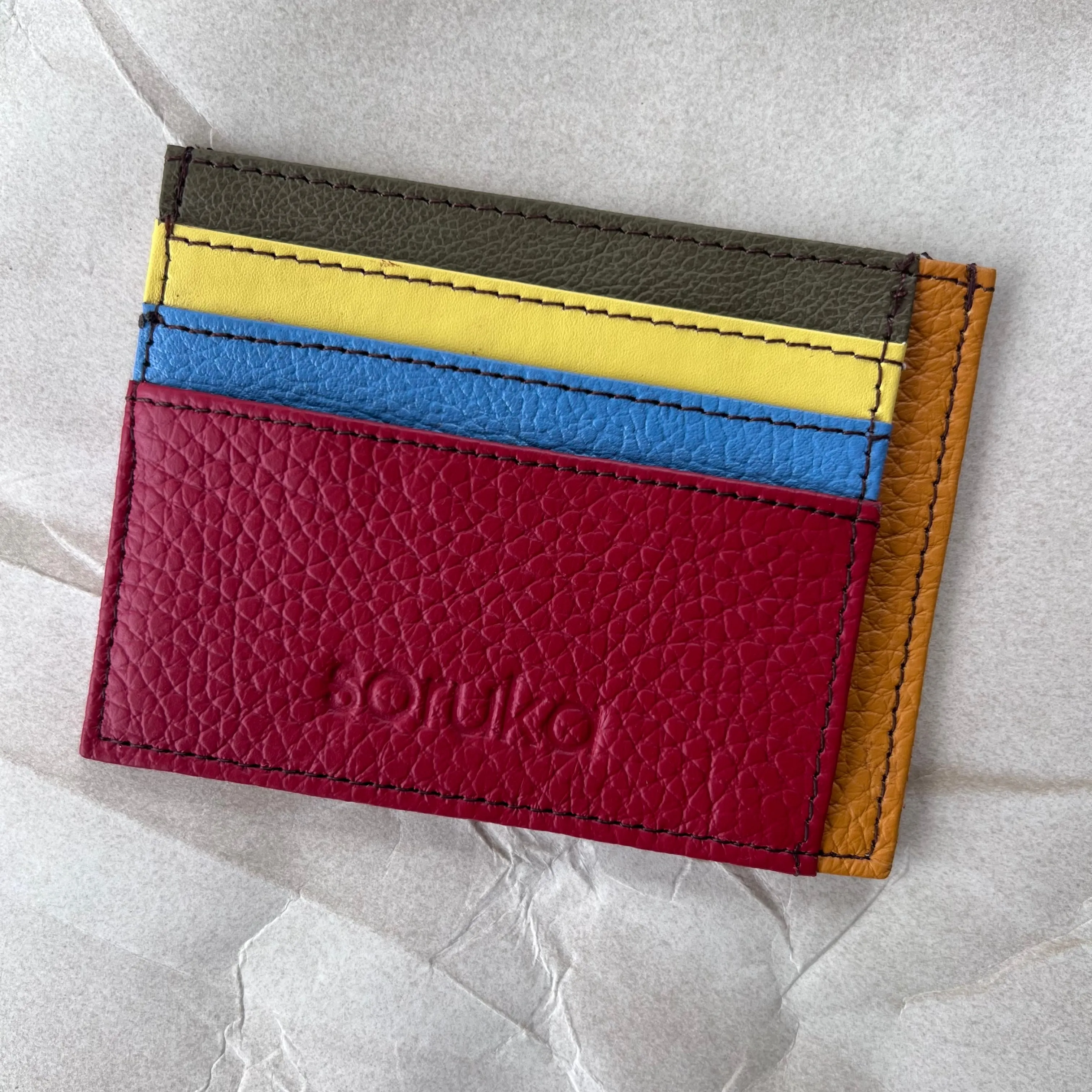 Soruka - Brook Card Slot Wallet, Red