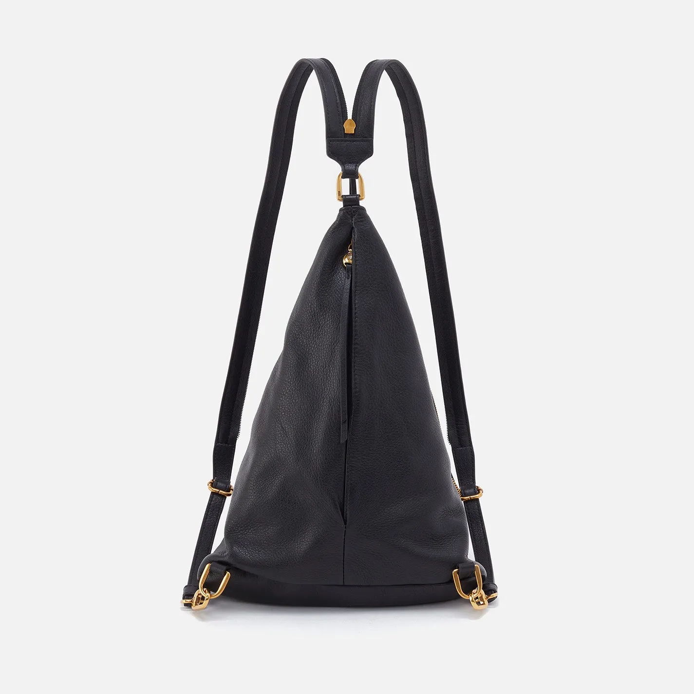 Sway Convertible Sling In Pebbled Leather - Black