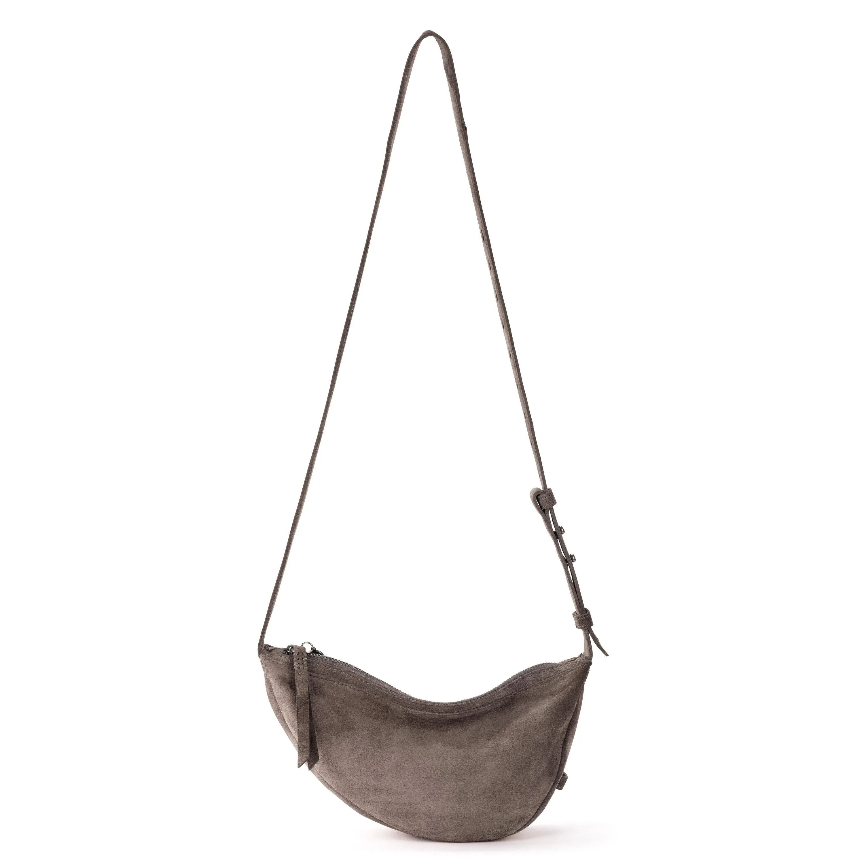 Tess Sling - Leather - Mushroom Suede