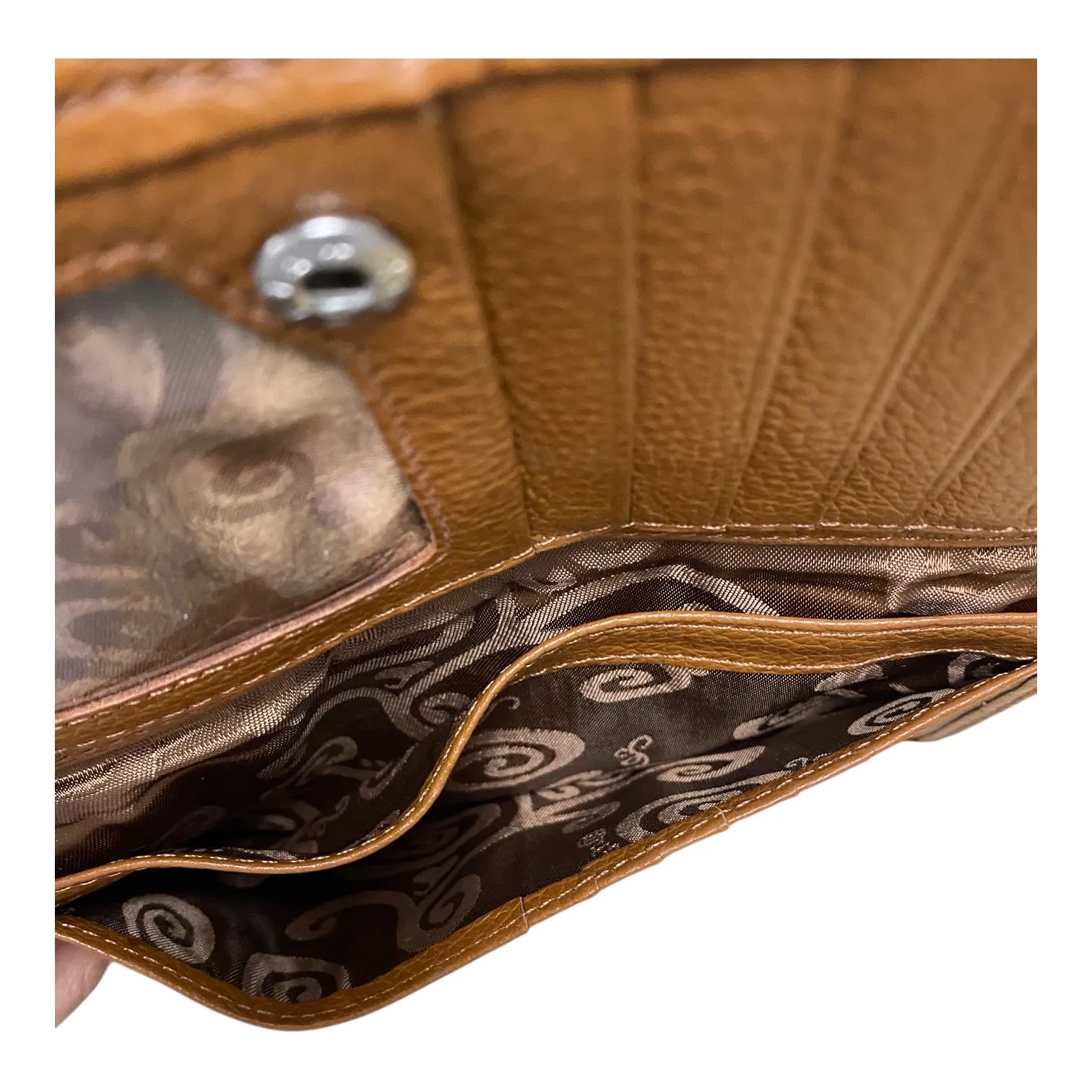 Wallet Designer By Brighton In Brown & Silver, Size:Large