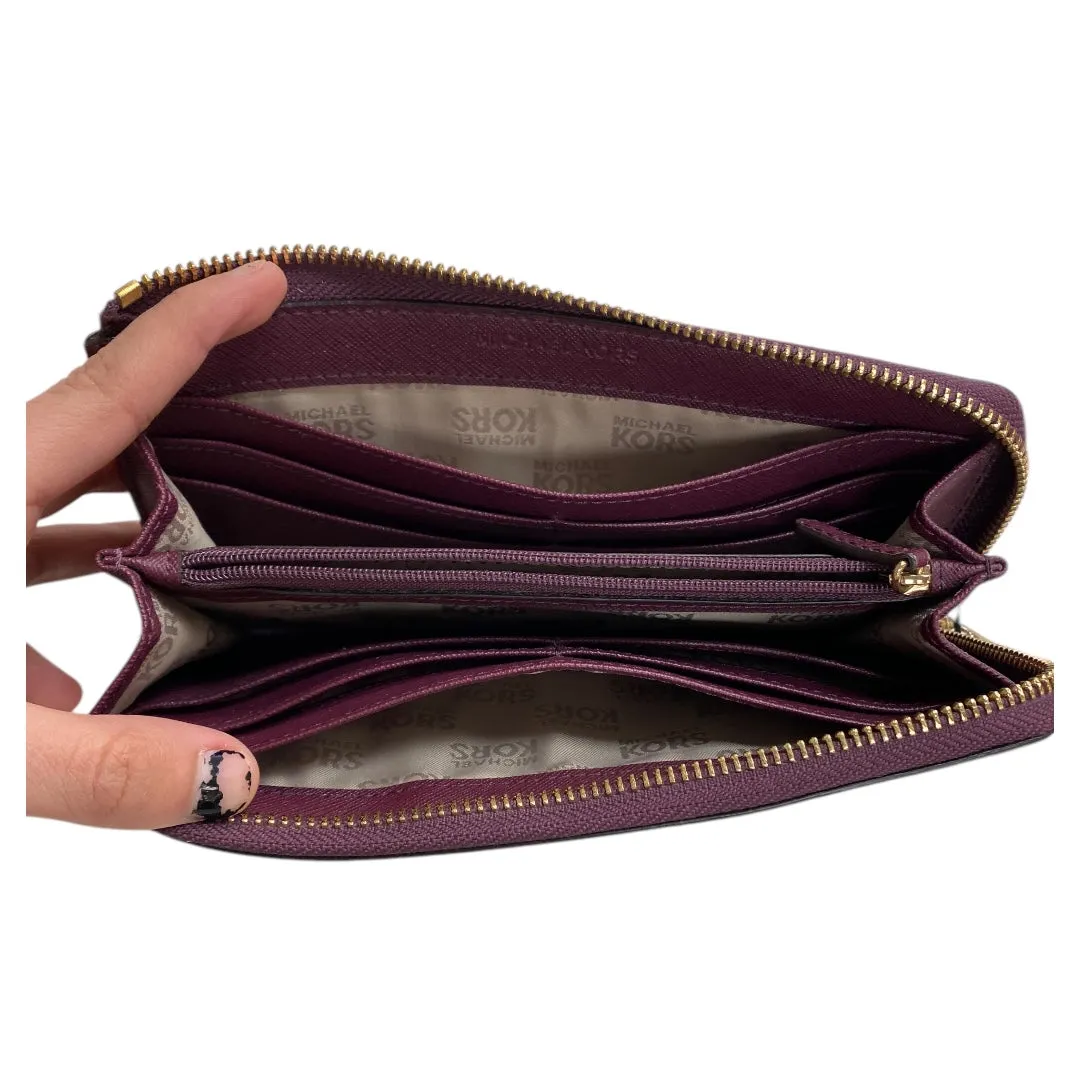 Wallet Designer By Michael Kors In Purple, Size:Medium