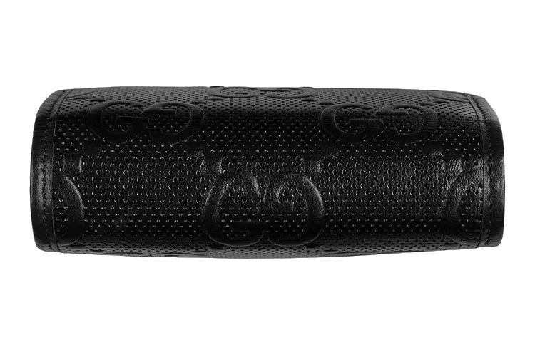 (WMNS) GUCCI Logo Embossing Leather Shoulder Messenger Bag Mini Unisex / Black 625571-1W3AN-1000